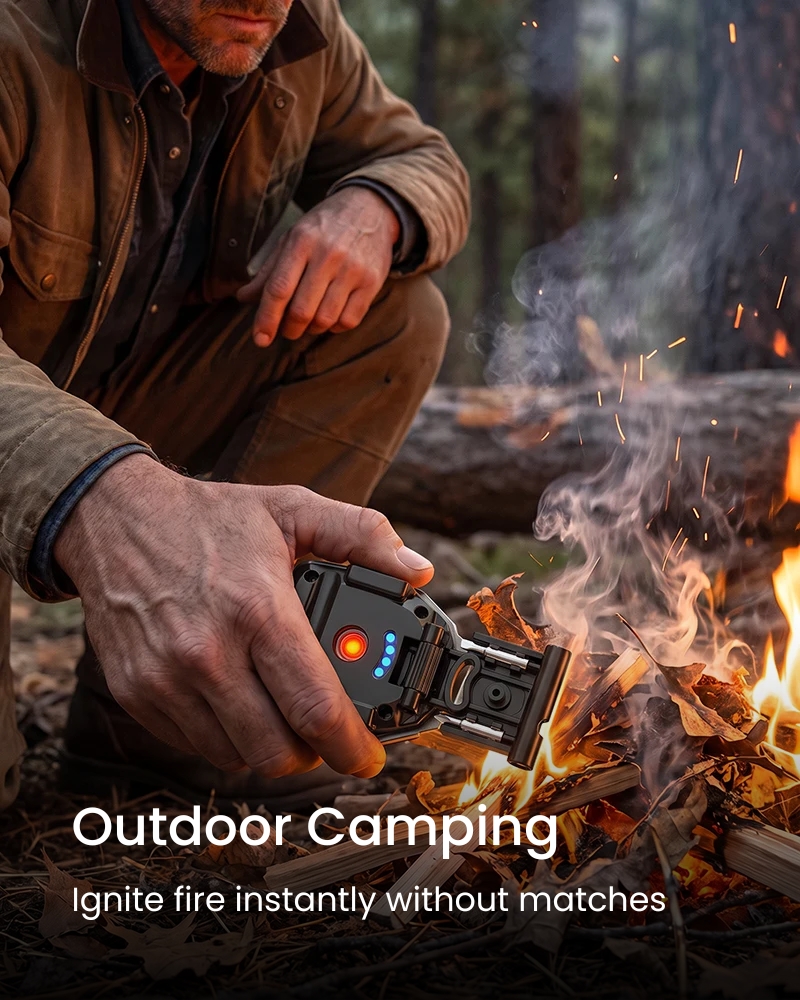 Multifunctional keychain tool used while camping